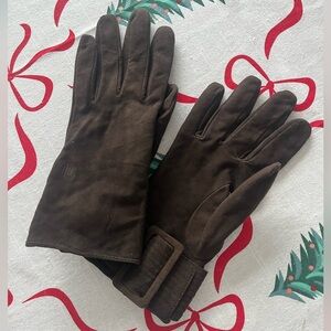 Ralph Lauren Dark Brown suede women’s Gloves